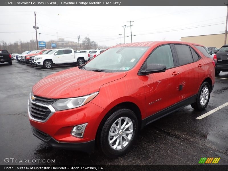 Cayenne Orange Metallic / Ash Gray 2020 Chevrolet Equinox LS AWD