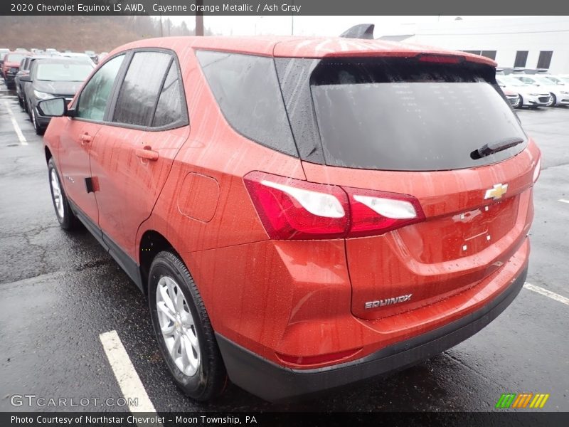 Cayenne Orange Metallic / Ash Gray 2020 Chevrolet Equinox LS AWD