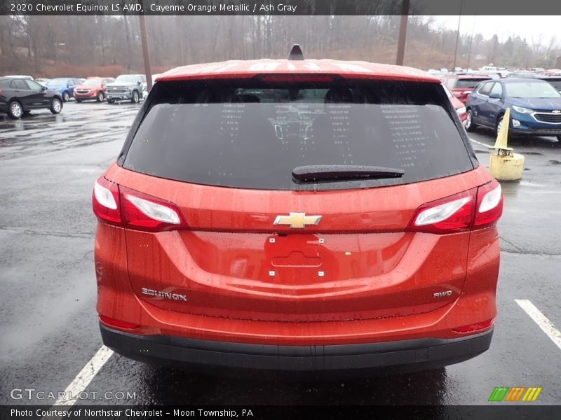 Cayenne Orange Metallic / Ash Gray 2020 Chevrolet Equinox LS AWD
