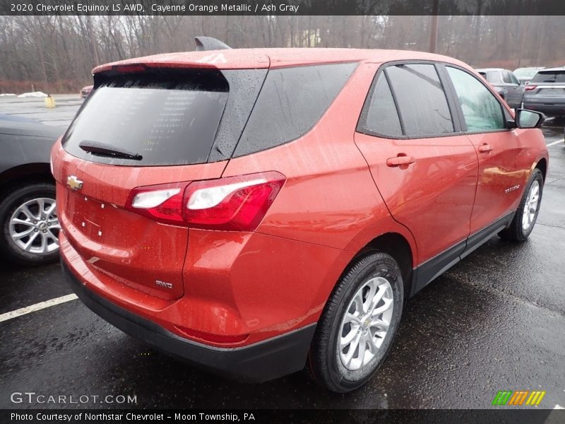 Cayenne Orange Metallic / Ash Gray 2020 Chevrolet Equinox LS AWD