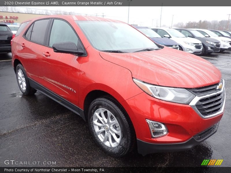 Cayenne Orange Metallic / Ash Gray 2020 Chevrolet Equinox LS AWD
