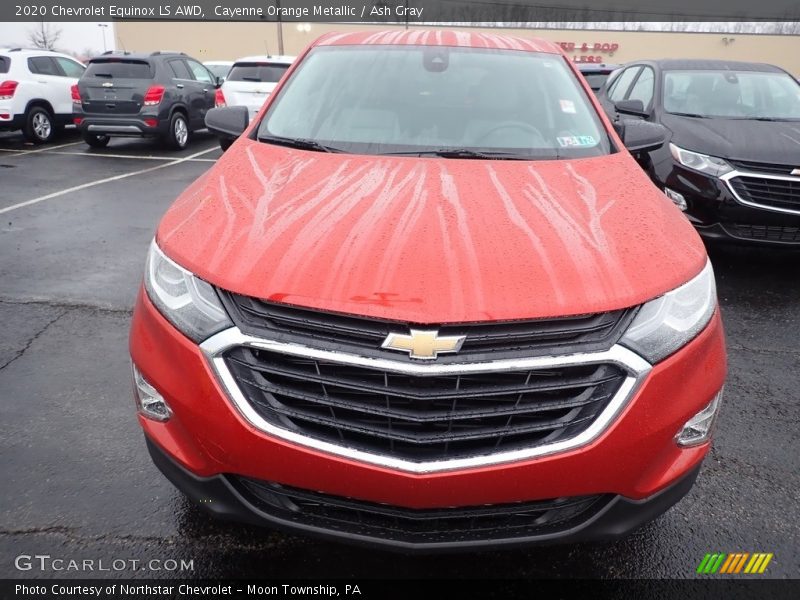 Cayenne Orange Metallic / Ash Gray 2020 Chevrolet Equinox LS AWD