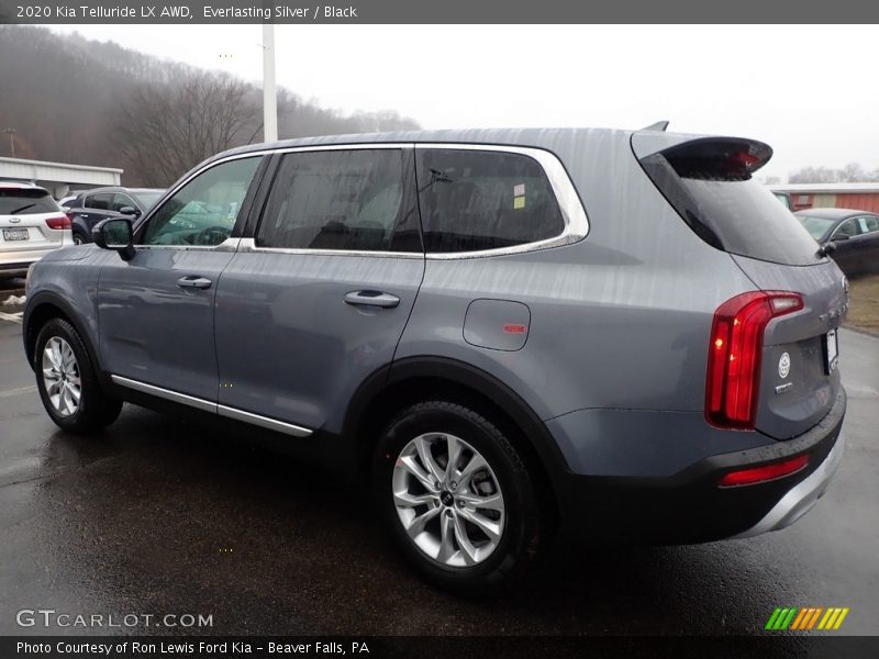 Everlasting Silver / Black 2020 Kia Telluride LX AWD