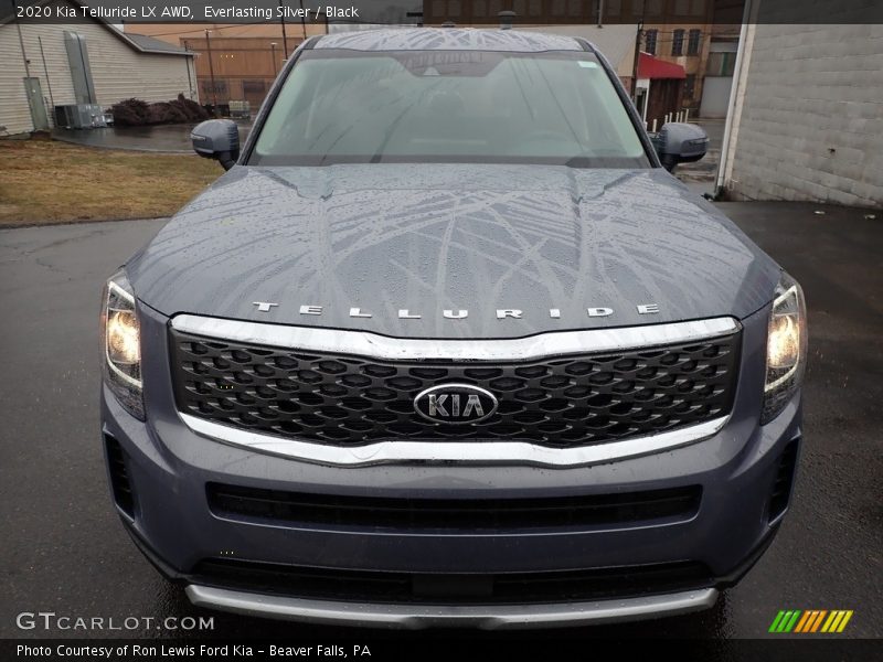 Everlasting Silver / Black 2020 Kia Telluride LX AWD