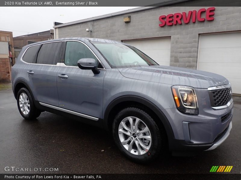 Everlasting Silver / Black 2020 Kia Telluride LX AWD