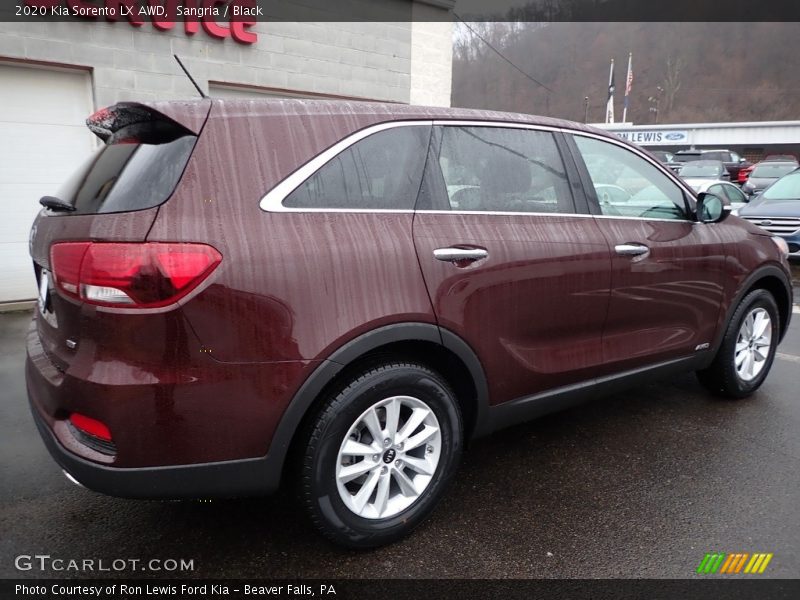 Sangria / Black 2020 Kia Sorento LX AWD