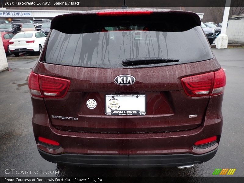 Sangria / Black 2020 Kia Sorento LX AWD