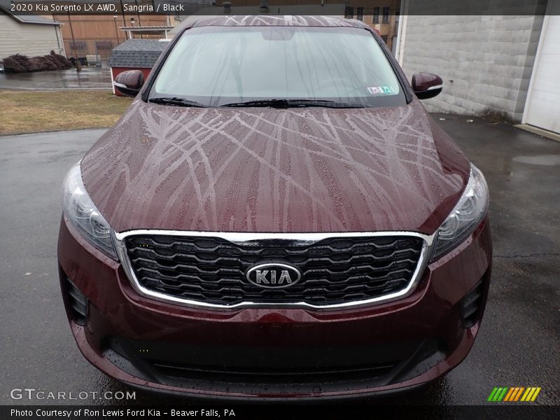 Sangria / Black 2020 Kia Sorento LX AWD