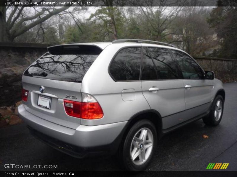 Titanium Silver Metallic / Black 2005 BMW X5 4.4i