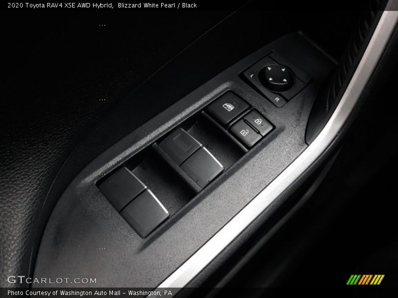 Blizzard White Pearl / Black 2020 Toyota RAV4 XSE AWD Hybrid