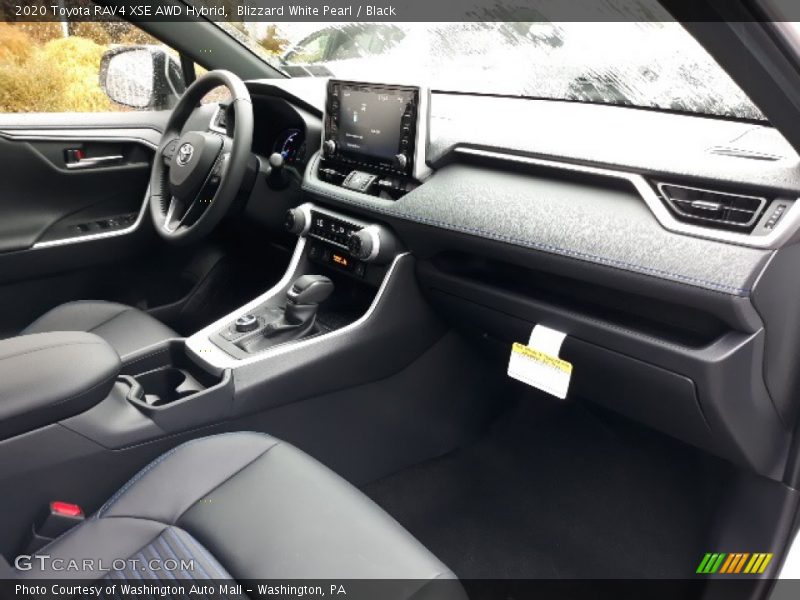Blizzard White Pearl / Black 2020 Toyota RAV4 XSE AWD Hybrid
