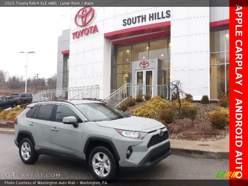 Lunar Rock / Black 2020 Toyota RAV4 XLE AWD