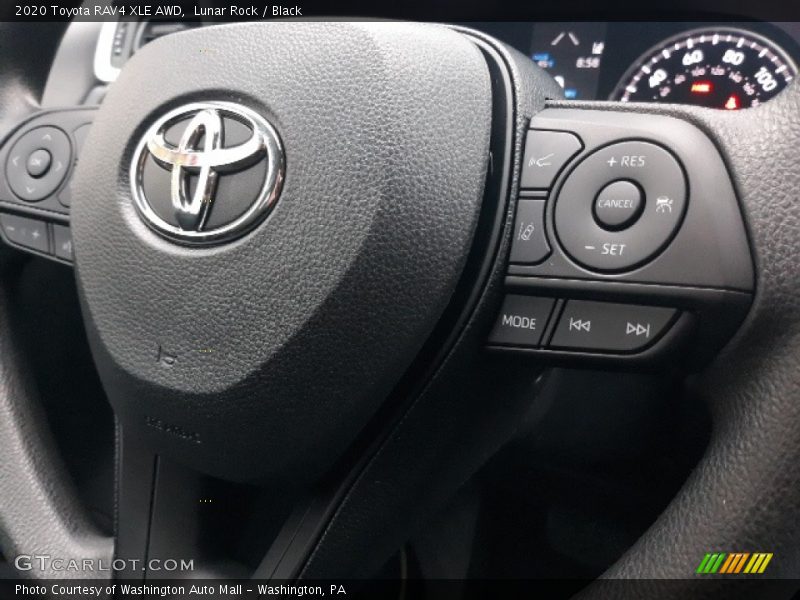 Lunar Rock / Black 2020 Toyota RAV4 XLE AWD
