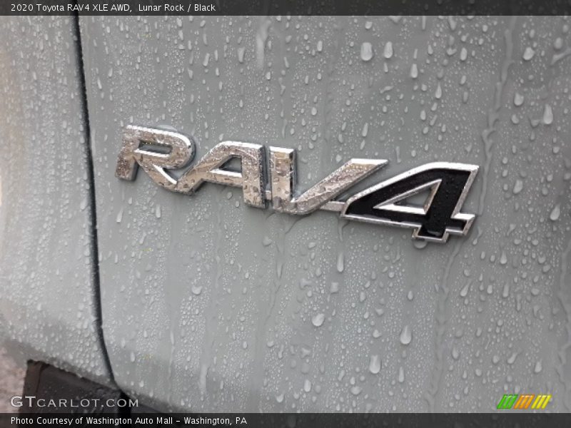 Lunar Rock / Black 2020 Toyota RAV4 XLE AWD