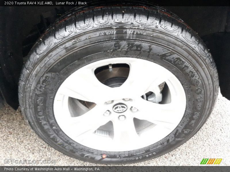 Lunar Rock / Black 2020 Toyota RAV4 XLE AWD