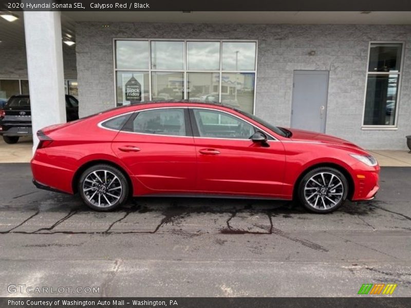 Calypso Red / Black 2020 Hyundai Sonata SEL