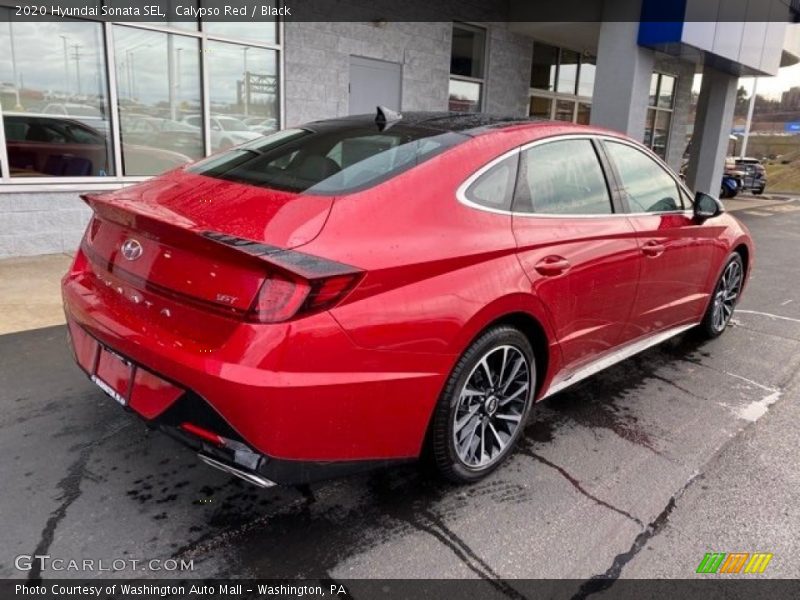 Calypso Red / Black 2020 Hyundai Sonata SEL