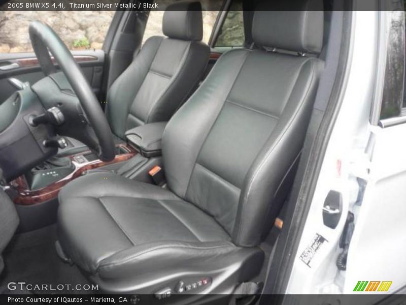 Titanium Silver Metallic / Black 2005 BMW X5 4.4i