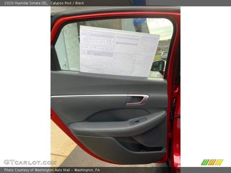 Calypso Red / Black 2020 Hyundai Sonata SEL