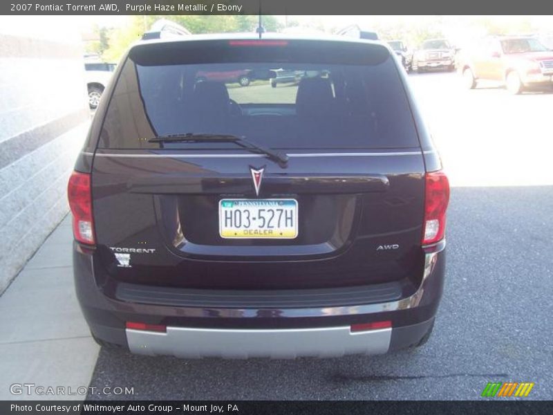 Purple Haze Metallic / Ebony 2007 Pontiac Torrent AWD