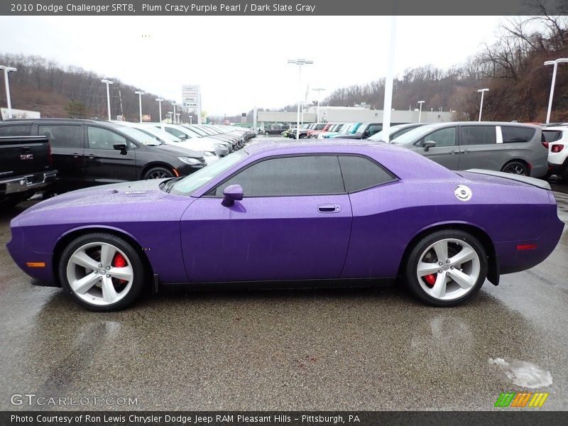 Plum Crazy Purple Pearl / Dark Slate Gray 2010 Dodge Challenger SRT8