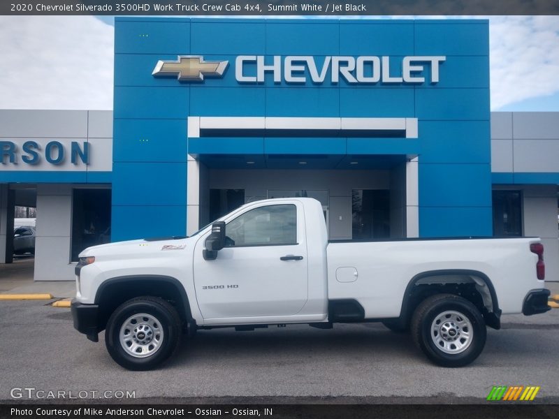 Summit White / Jet Black 2020 Chevrolet Silverado 3500HD Work Truck Crew Cab 4x4