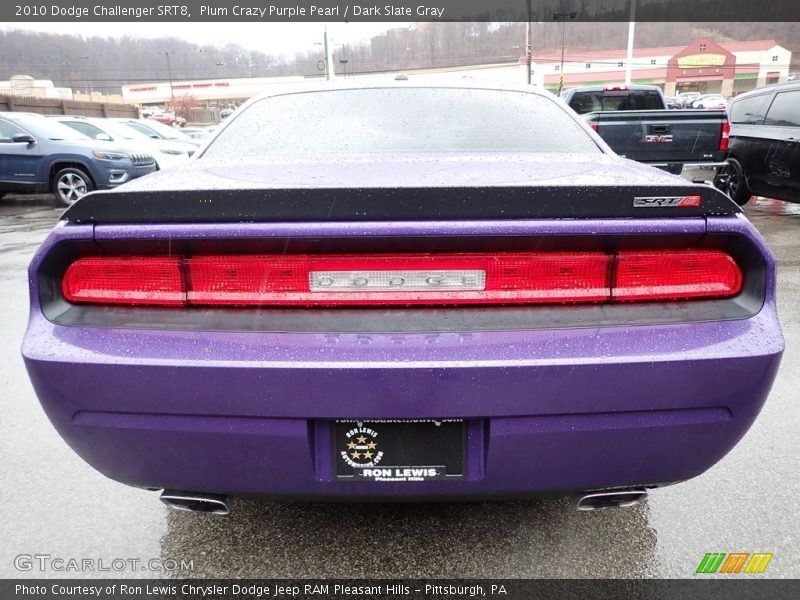 Plum Crazy Purple Pearl / Dark Slate Gray 2010 Dodge Challenger SRT8