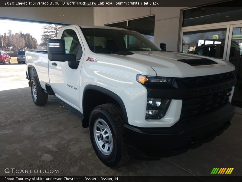 Summit White / Jet Black 2020 Chevrolet Silverado 3500HD Work Truck Crew Cab 4x4