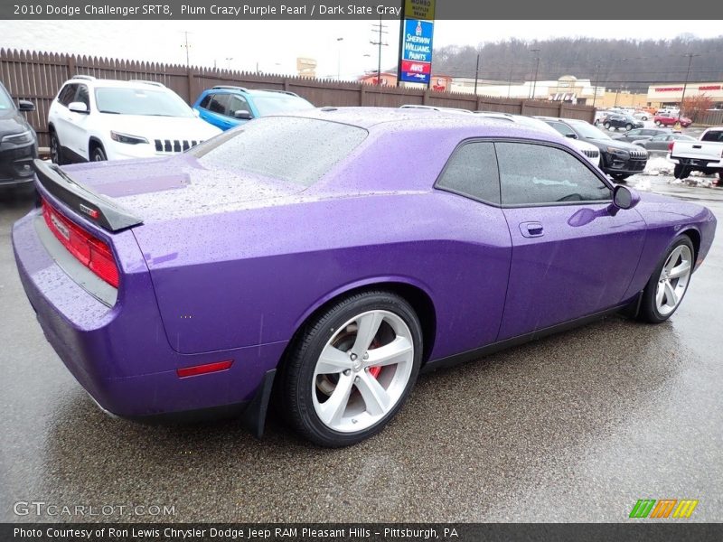 Plum Crazy Purple Pearl / Dark Slate Gray 2010 Dodge Challenger SRT8