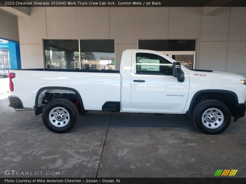 Summit White / Jet Black 2020 Chevrolet Silverado 3500HD Work Truck Crew Cab 4x4