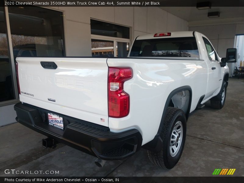 Summit White / Jet Black 2020 Chevrolet Silverado 3500HD Work Truck Crew Cab 4x4