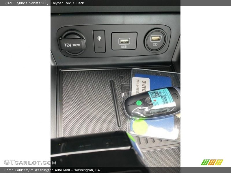 Calypso Red / Black 2020 Hyundai Sonata SEL