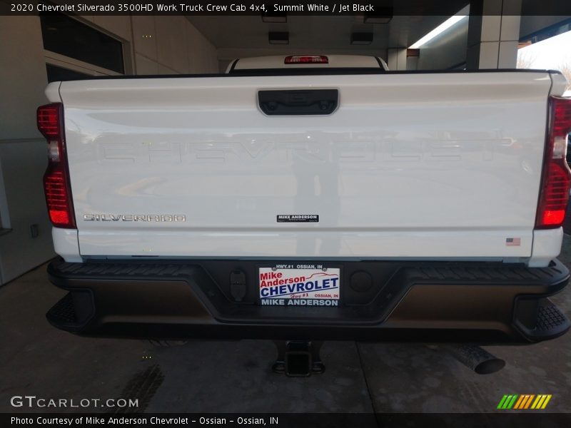 Summit White / Jet Black 2020 Chevrolet Silverado 3500HD Work Truck Crew Cab 4x4