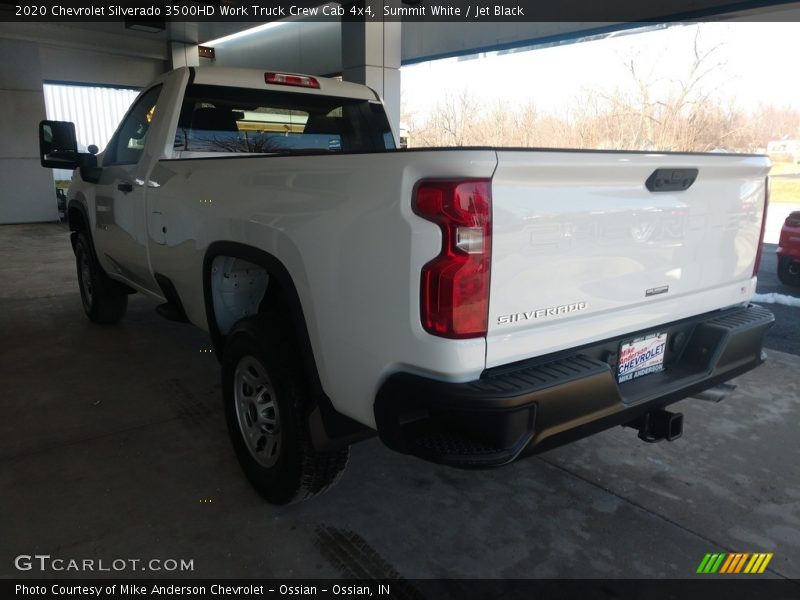 Summit White / Jet Black 2020 Chevrolet Silverado 3500HD Work Truck Crew Cab 4x4