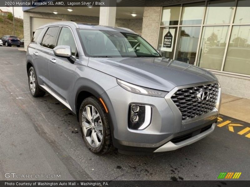 Lagoon Silver / Black 2020 Hyundai Palisade SEL AWD