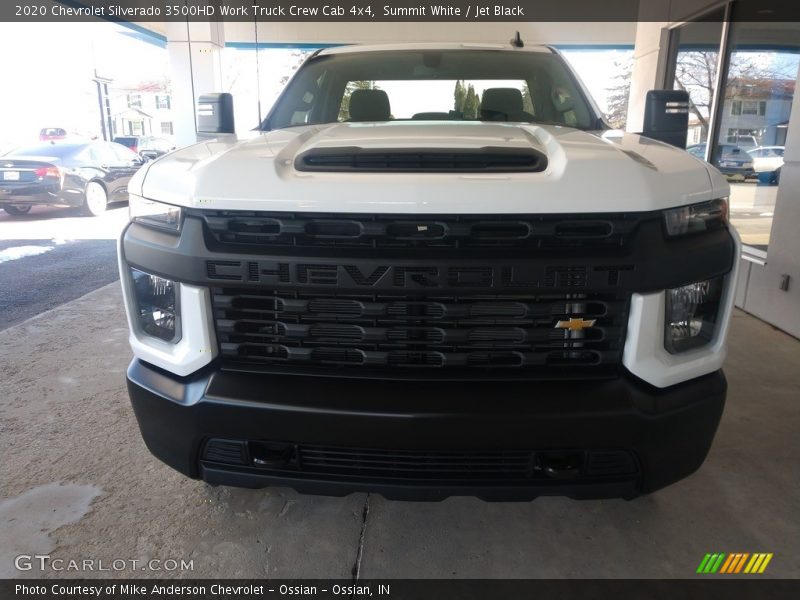 Summit White / Jet Black 2020 Chevrolet Silverado 3500HD Work Truck Crew Cab 4x4