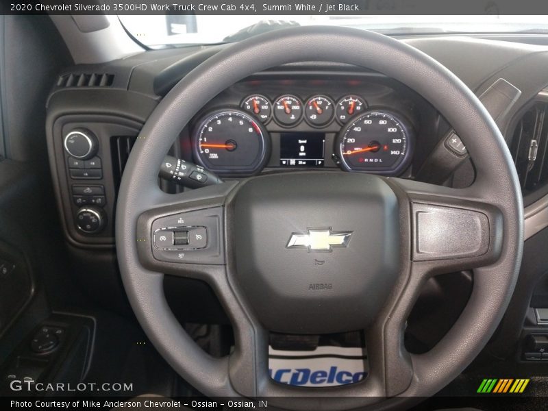 Summit White / Jet Black 2020 Chevrolet Silverado 3500HD Work Truck Crew Cab 4x4