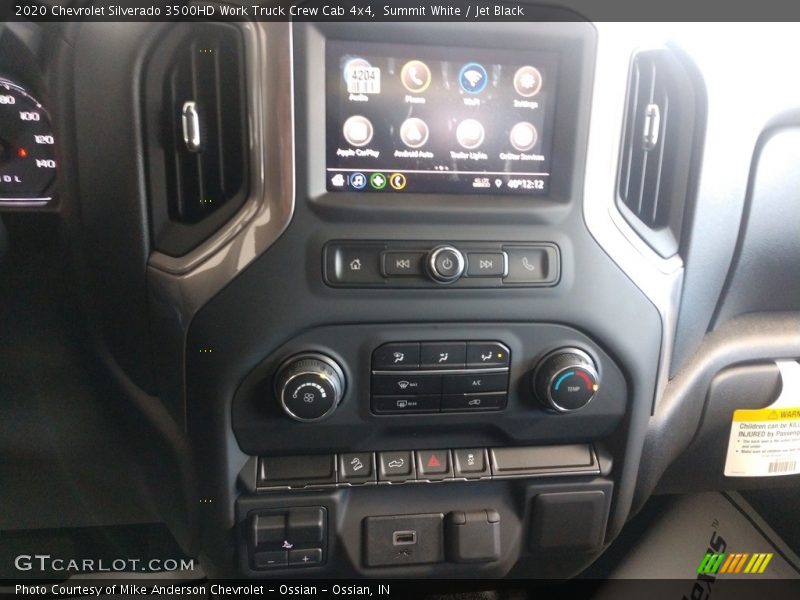 Summit White / Jet Black 2020 Chevrolet Silverado 3500HD Work Truck Crew Cab 4x4