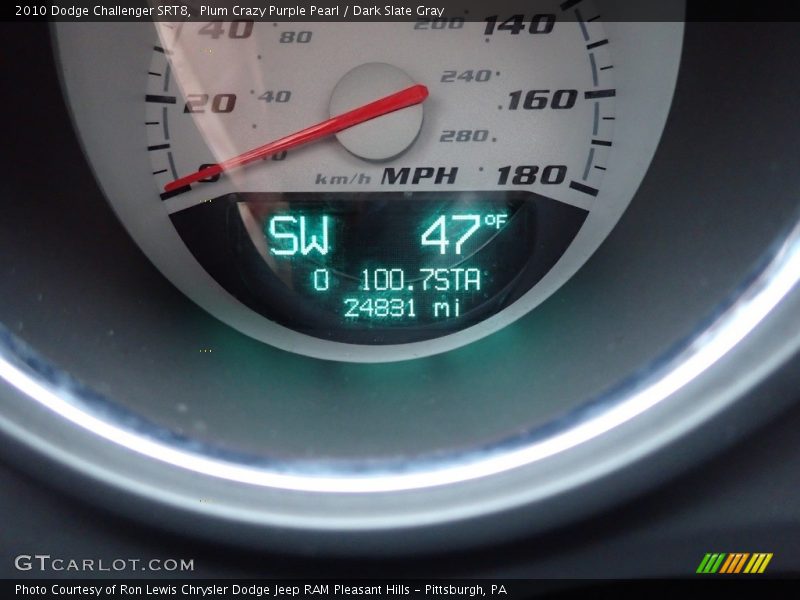 Plum Crazy Purple Pearl / Dark Slate Gray 2010 Dodge Challenger SRT8