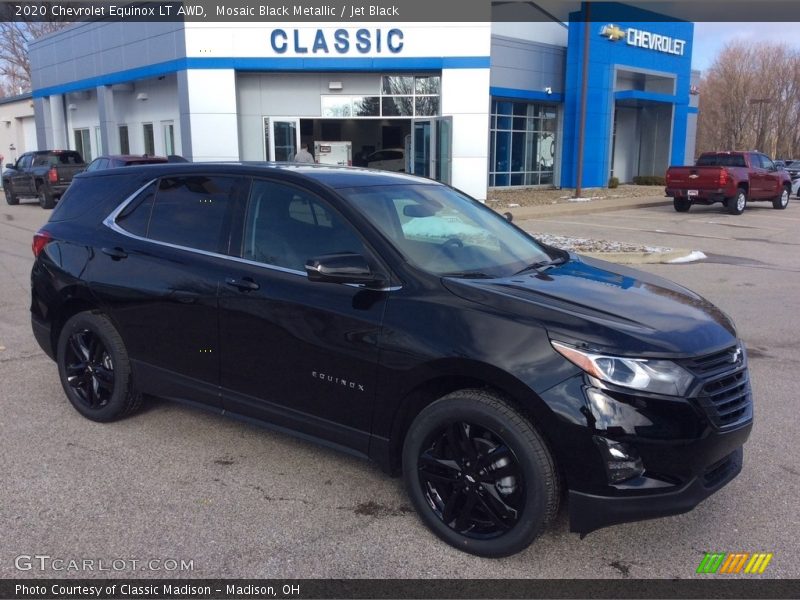 Mosaic Black Metallic / Jet Black 2020 Chevrolet Equinox LT AWD