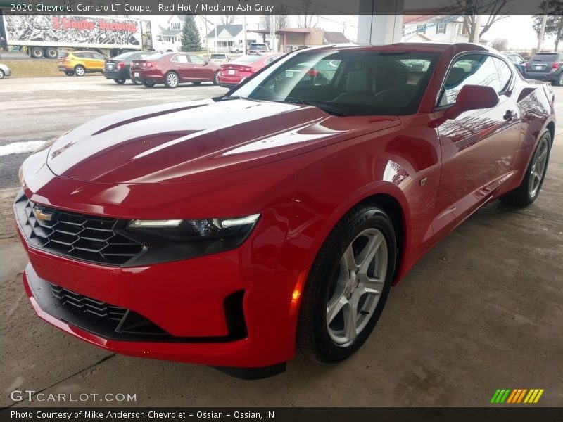 Red Hot / Medium Ash Gray 2020 Chevrolet Camaro LT Coupe