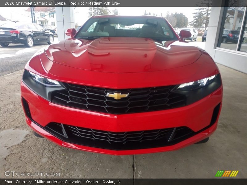 Red Hot / Medium Ash Gray 2020 Chevrolet Camaro LT Coupe