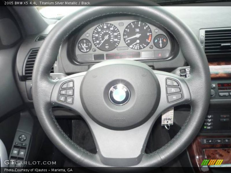 Titanium Silver Metallic / Black 2005 BMW X5 4.4i
