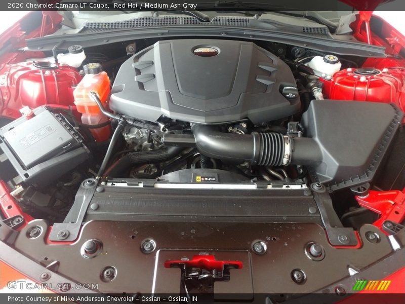 Red Hot / Medium Ash Gray 2020 Chevrolet Camaro LT Coupe
