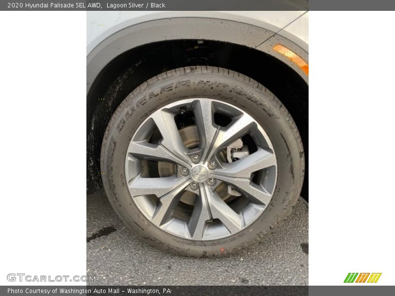 Lagoon Silver / Black 2020 Hyundai Palisade SEL AWD