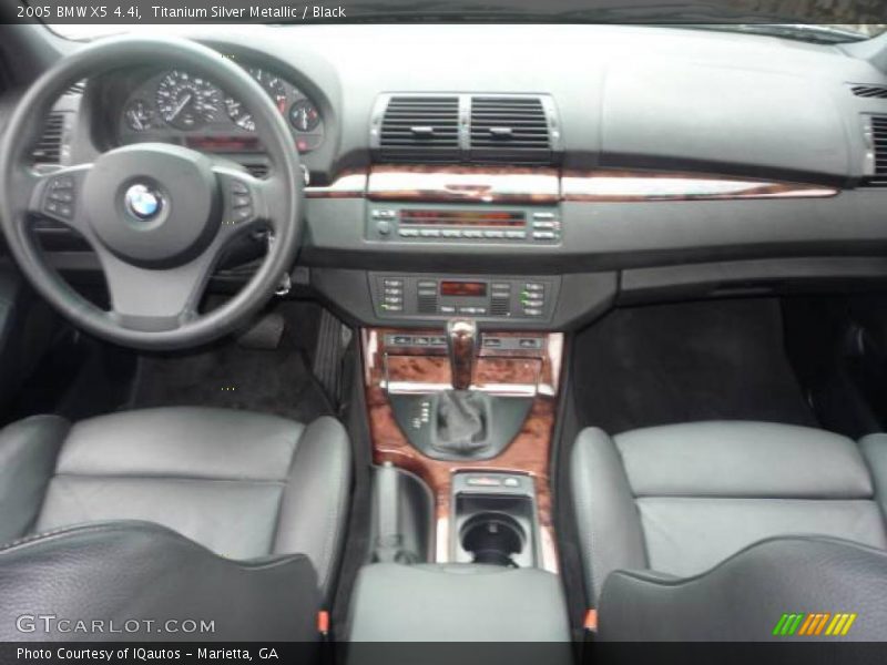 Titanium Silver Metallic / Black 2005 BMW X5 4.4i