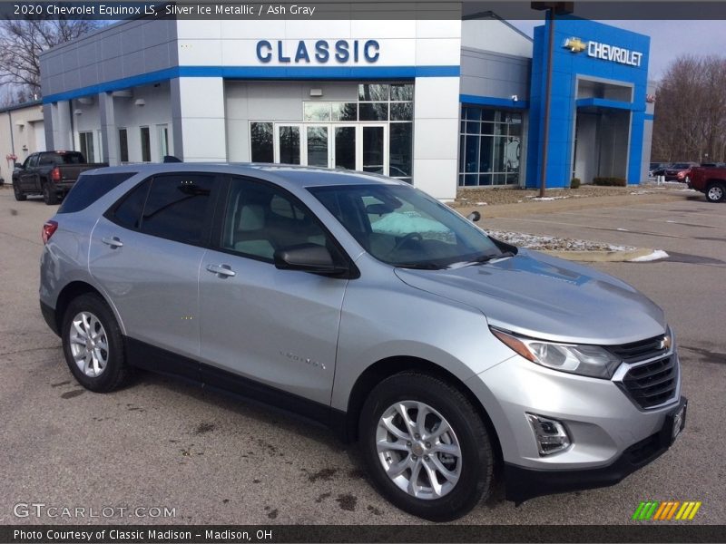 Silver Ice Metallic / Ash Gray 2020 Chevrolet Equinox LS