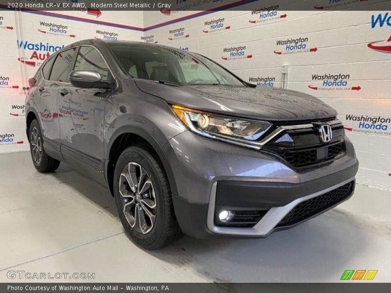 Modern Steel Metallic / Gray 2020 Honda CR-V EX AWD