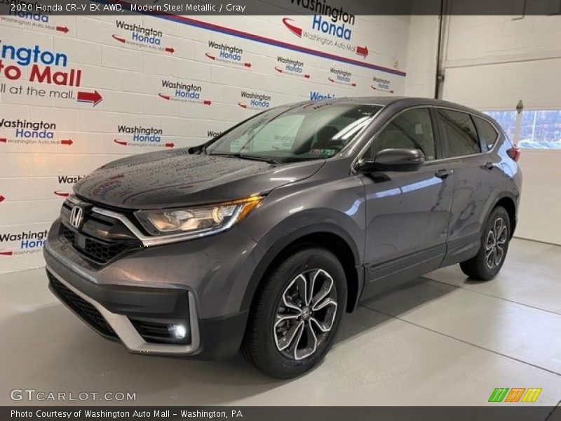 Modern Steel Metallic / Gray 2020 Honda CR-V EX AWD