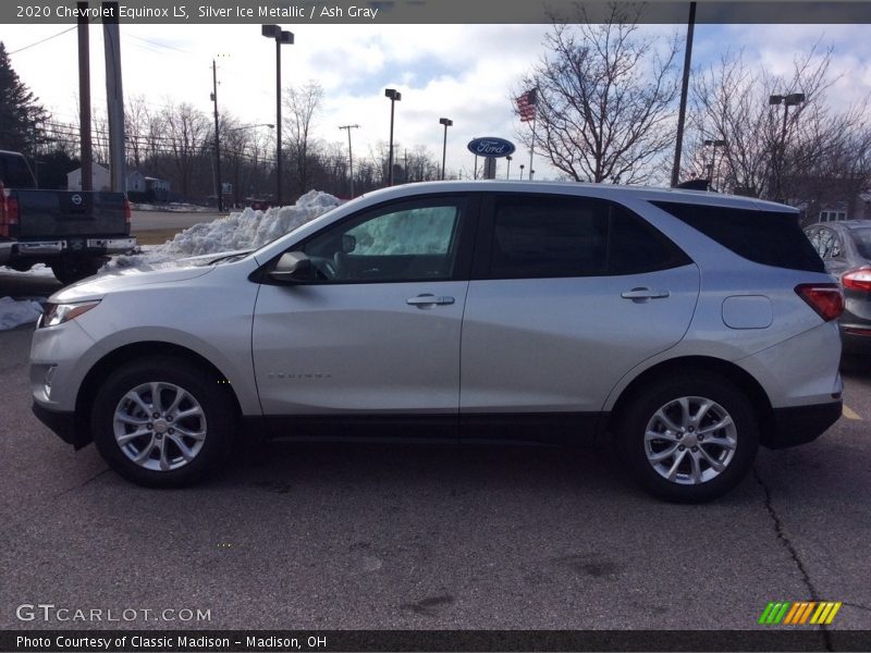 Silver Ice Metallic / Ash Gray 2020 Chevrolet Equinox LS